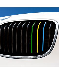 Nierenaufkleber - REFLEKTIEREND - Brasilien - Grün/Gelb/Hellblau