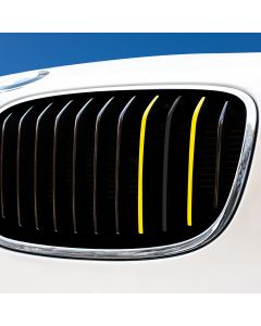 Nierenaufkleber - REFLEKTIEREND - Gelb/Schwarz/Gelb