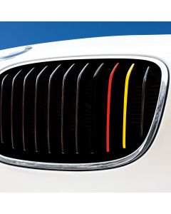 Nierenaufkleber - REFLEKTIEREND - Deutschland - Schwarz/Rot/Gelb