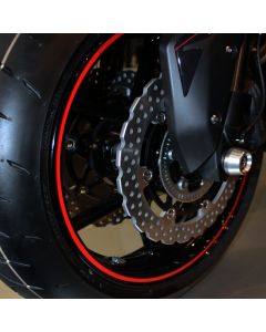 Felgenaufkleber rot Motorrad